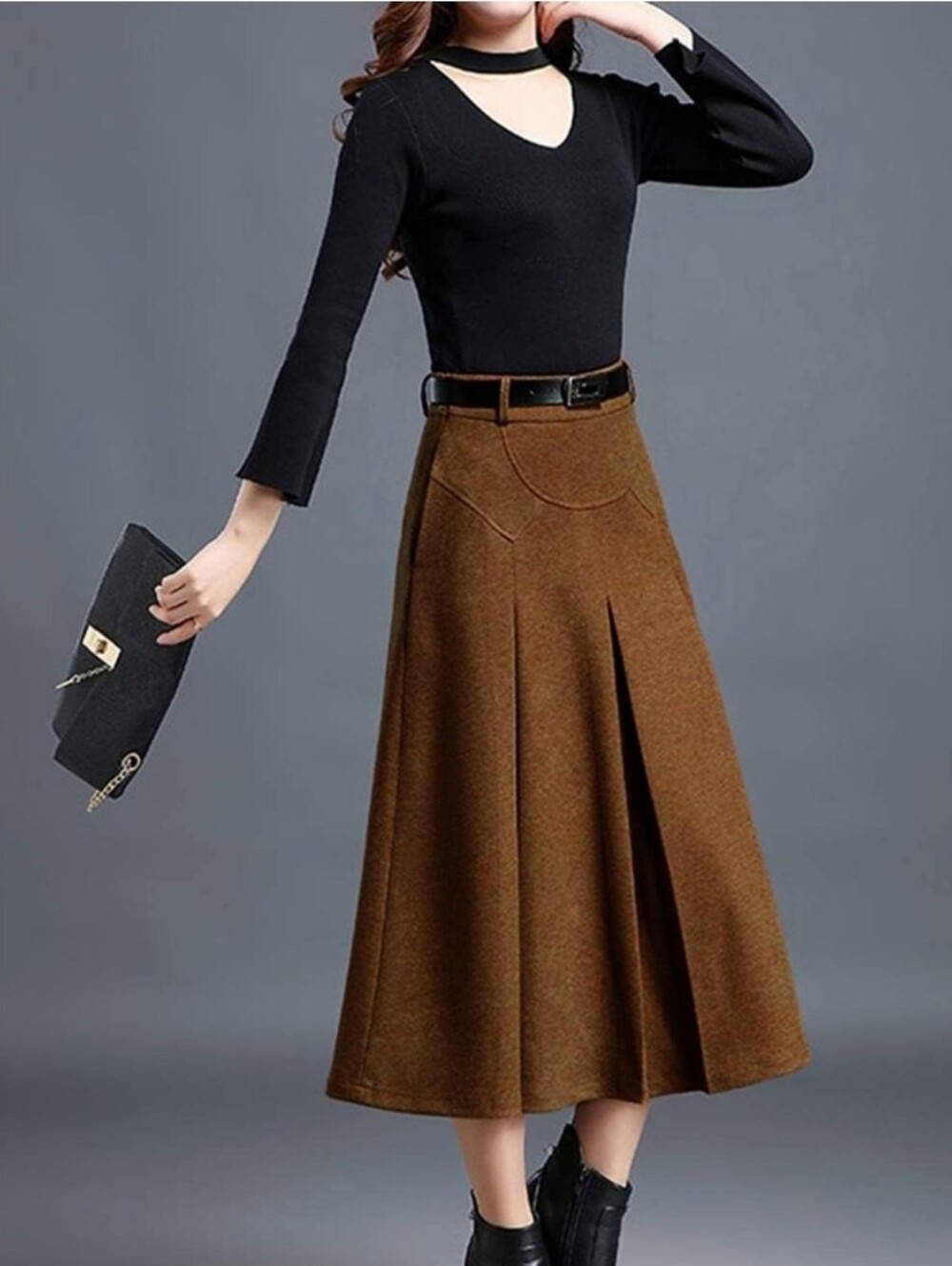 Amazon Tanming A-Line Midi Skirt XXL
